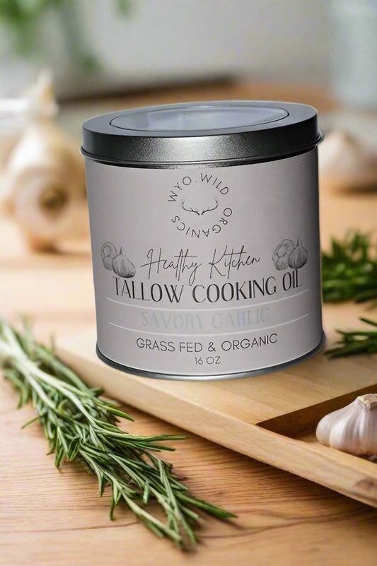 Tallow Cooking Oil: Savory Garlic